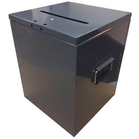 large metal ballot box|polling materials for elections.